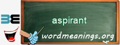 WordMeaning blackboard for aspirant